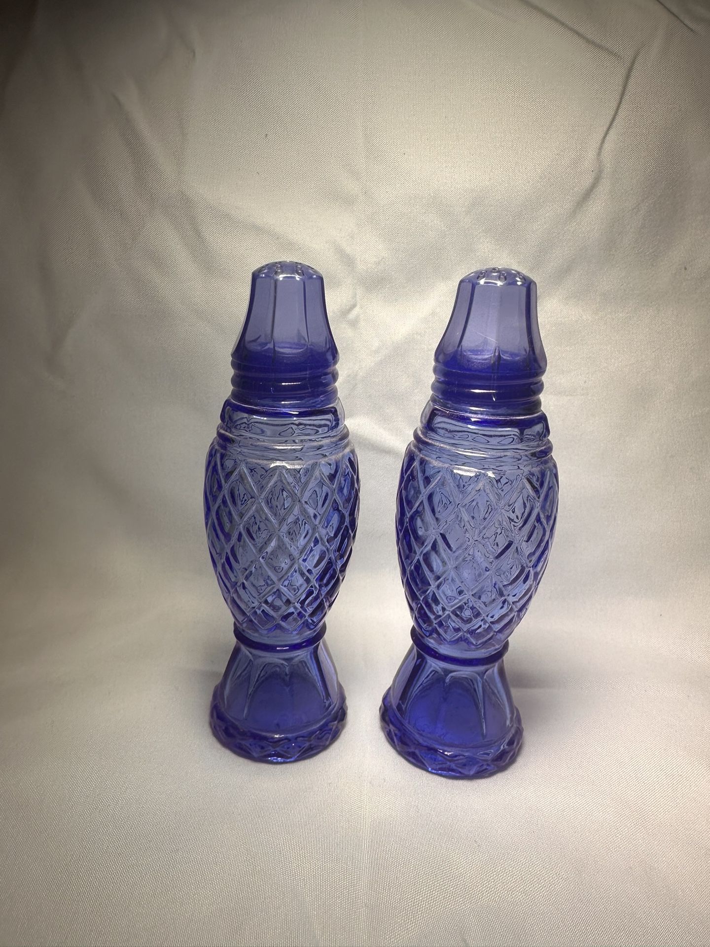 Vintage Avon Cobalt Blue Salt & Pepper Set