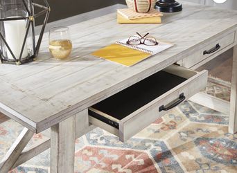 Ashley signature office desk whitewash