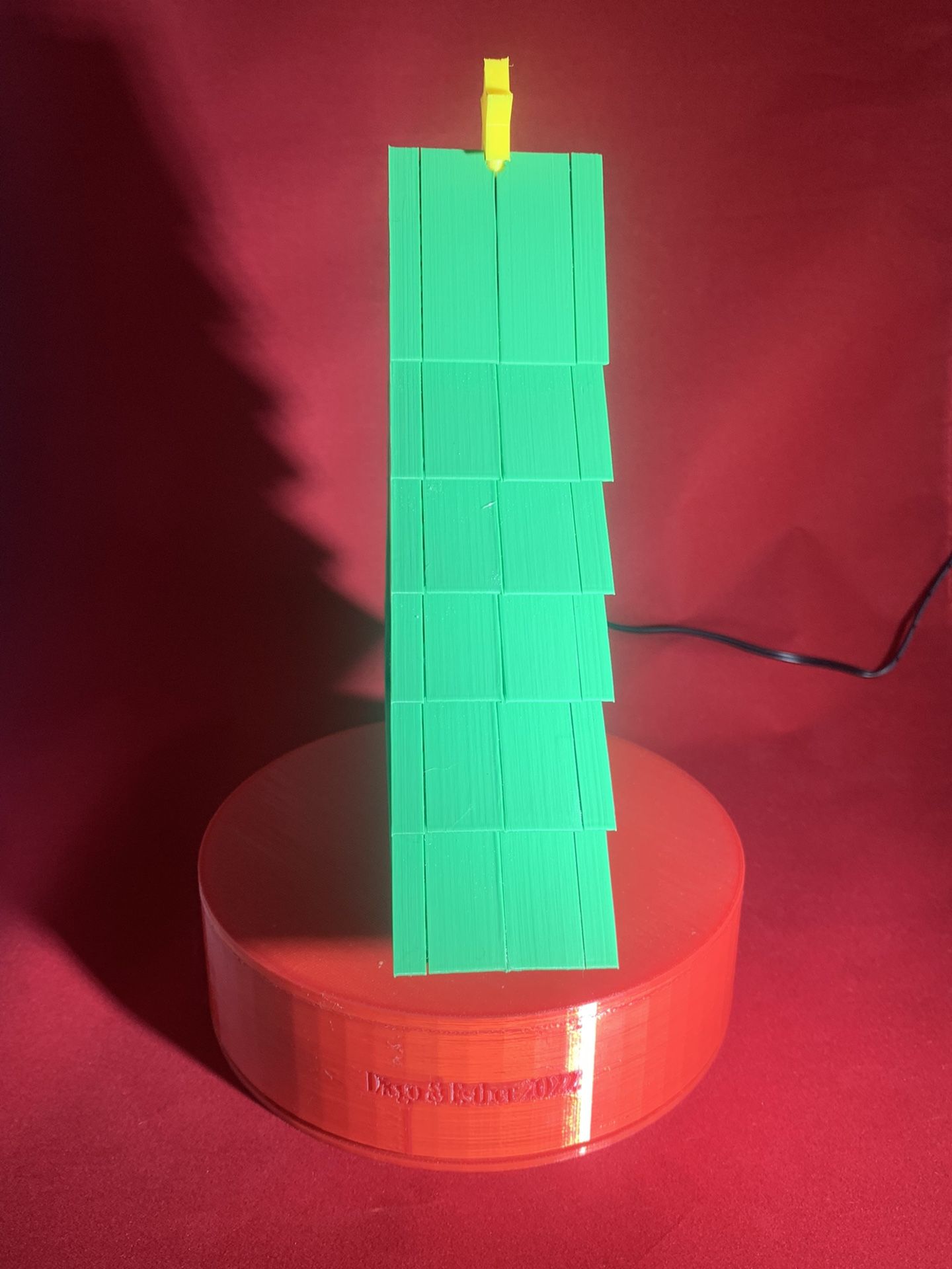 Custom Made to Order Christmas tree Lithophane.