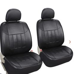 Brand New Faux Leather Car Seat Covers (Set of 2) - Universal Fit Cars SUV Trucks