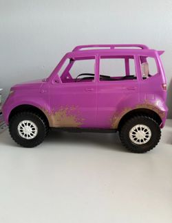 Barbie Sweet Orchard Farm SUV Pink Jeep Barbie Doll Vehicle Car Van Fuchsia
