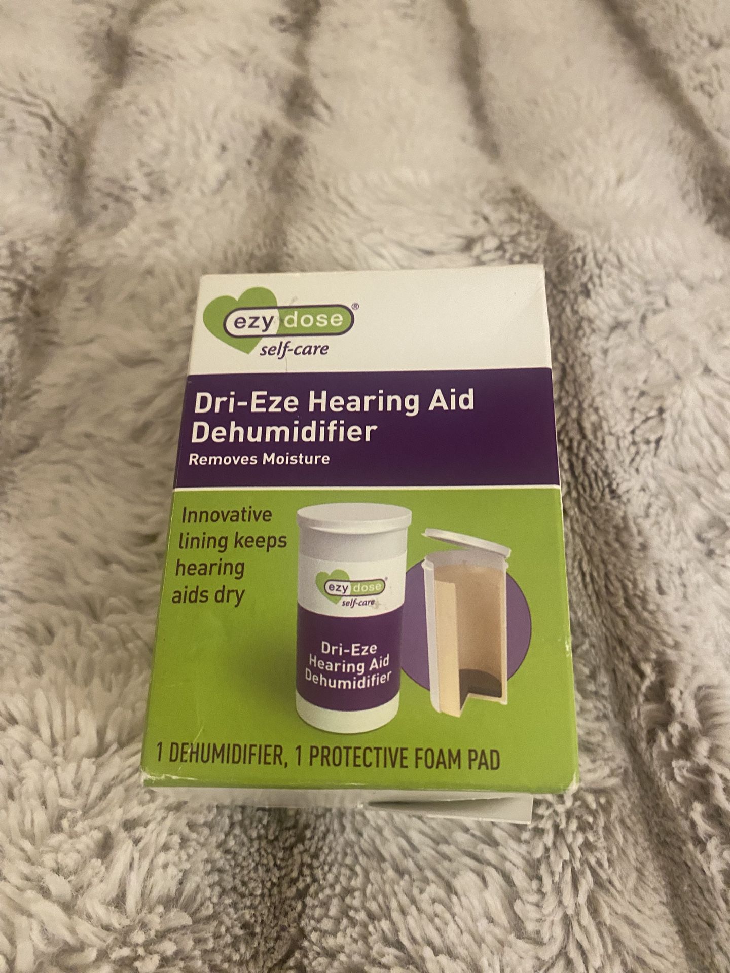 Dri-Eze Hearing Aid Dehumidifier w/ protective foam
