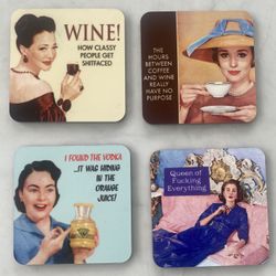 Coaster set- Sarcastic Quotes