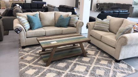 Brand new sofa love seat- living room set - $50 down and take it today