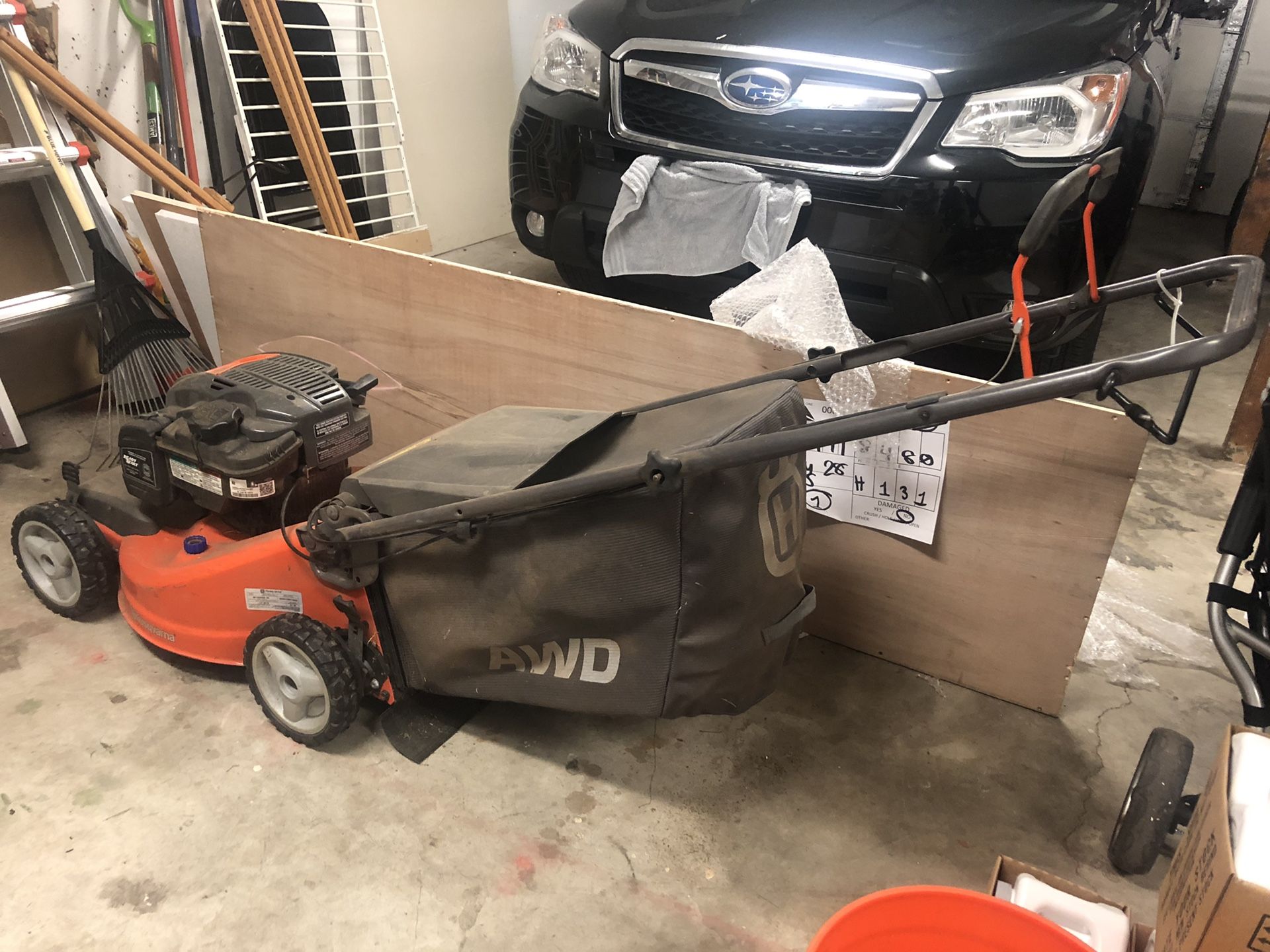 Husqvarna self-propelled lawn mower (JUST SERVICED! 1 season of use)