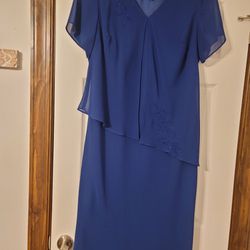 Beautiful Bright Blue Woman's Dress