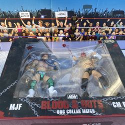 Wrestling Figure Sale : AEW Blood & Guts CM Punk Vs MJF 