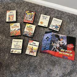 Collection Lot of 8 Sega Master System games 1988
