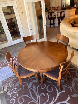 Round Wooden Dining Table