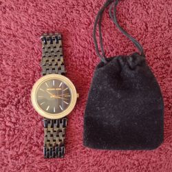 MICHAEL KORS Darci Black Dial Black Ion-plated Ladie watch