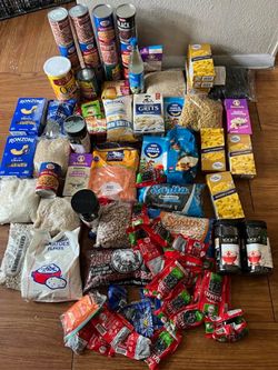 NOT FREE NOT EXPIRED Dried Food, Cans ,Tea,Oatmeal,Flour&Mash Potato .All 20$