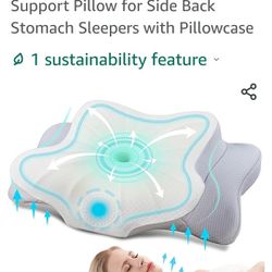DONAMA Cervical Pillow for Neck and Shoulder,Contour Memory Foam Pillow,Ergonomic Neck Support Pillow for Side Back Stomach Sleepers 

I