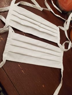 Plain white mask unisex. Kids, youth & adults.