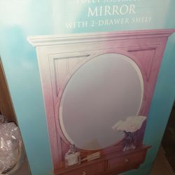 2 Drawer Mirror Shelf