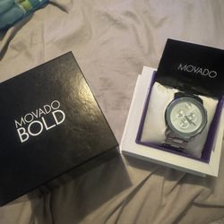 Flawless Movado Bold Silver Watch