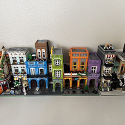 Lot of building block toys