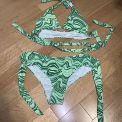 Green SHEIN Small Bikini 