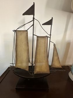 Metal Sailboat Figurine