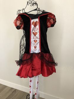 Girls queen of hearts costume