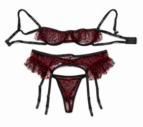 3 pc Valentine’s Lingerie