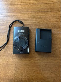 Black Canon PowerShot ELPH 360 HS Digital Camera