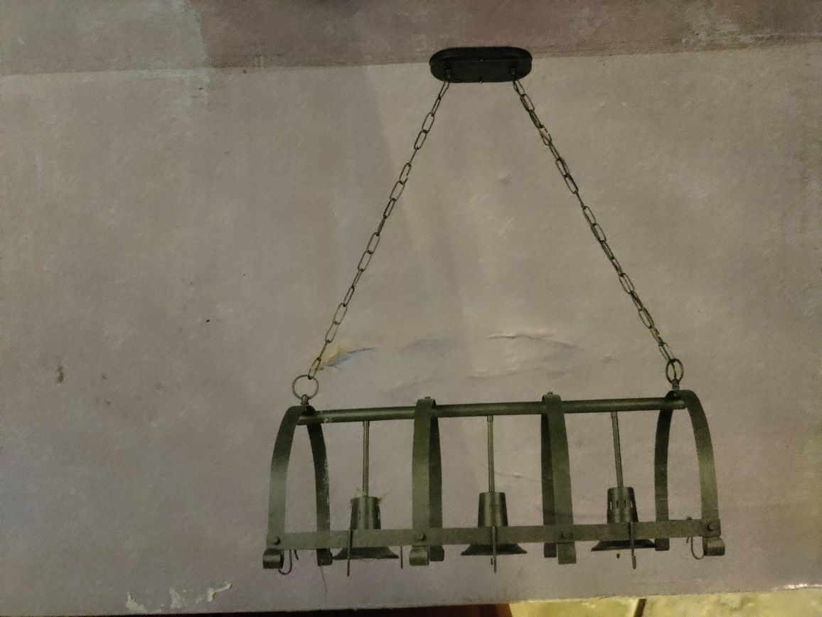 Hanging Pot Rack Rustic / Country Style