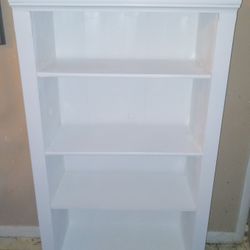 White Wooden Bookcase For Sale 