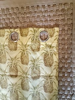 Pineapple Printed Curtains