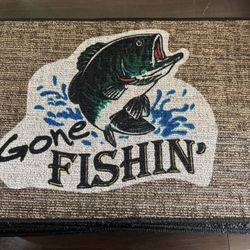 Fishing Door Mat For Christmas 