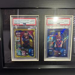 2019 Topps Match Attax Lionel Messi – DUAL 1/1 CARDS – PSA 10 GEM MINT (Centurion Gold & 100 Club)