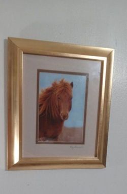 HORSE LITHOGRAPH WALL ART 12"×10"