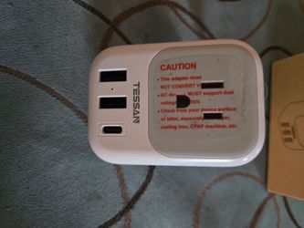 New.  Pair of power adapters for europe plugs.