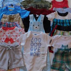 Baby Boys 12 Months Summer Shirts Swim Shorts Romper Pajamas Outfits