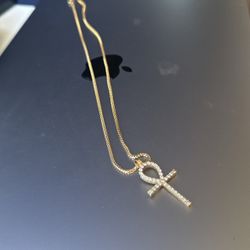 IF&CO Milli Dami Ankh (w/franco Chain) Gold 14k VS+ 