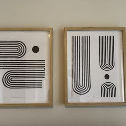 Geometric Wall Art Set (2)