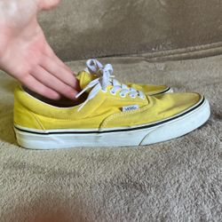 Yellow vans shoes