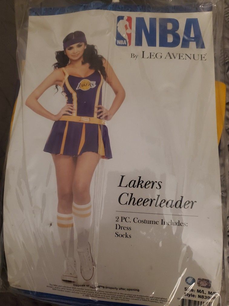 Women's Lakers Cheerleader Costume