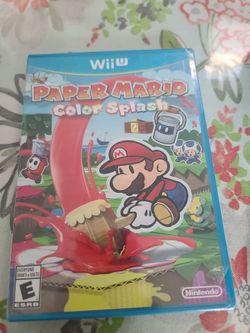 Nintendo wii U game paper mario color splash
