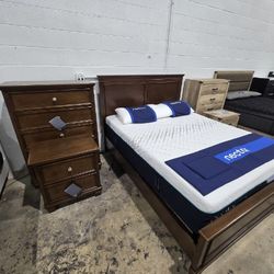 Brown 3pc Queen Bedroom Set - TAKE IT HOME TODAY!