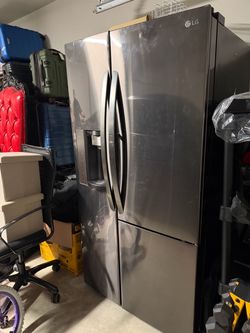 LG stainless steel fridge