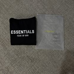 Black Essential fear of god hoodie 