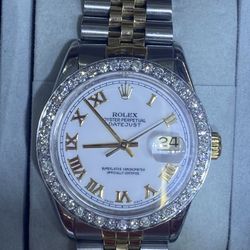 Rolex 36mm 2 Carats Diamonds Buy Sale Trade Box Papers