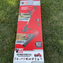 CRAFTSMAN 20V MAX Weedwacker & Leaf Blower Combo Kit – Battery & Charger Included 