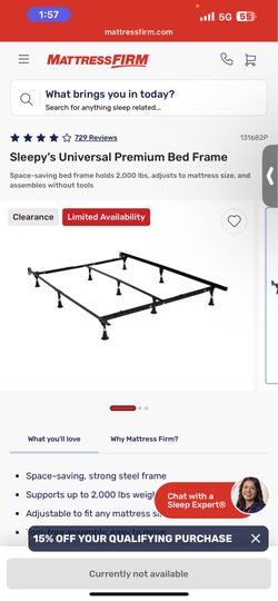 Universal bed frame