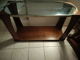 Console Table dark wood