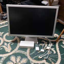 Apple 23” HD Cinema Display  With Power Adapter And Connectors 