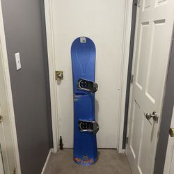 Snowboard with Bindings - Size 153cm