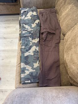 Men's Cargo Pants Bundle – Camo and Brown