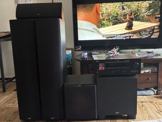 Klipsch Surround Sound Speaker System w/ Yamaha 7.1 Receiver & Remote