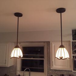 Stain Glass Hanging Lights